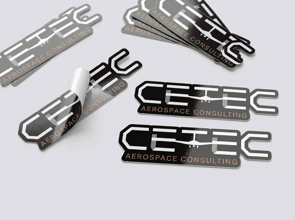 CETEC die-cut vinyl stickers
